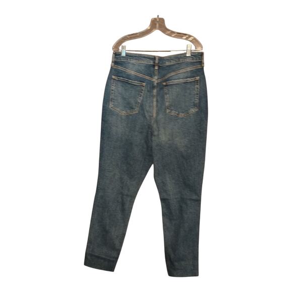 Old Navy O.G. Straight High Rise Ankle Raw Hem‎ Ripped Women's Size 16 Tall #3 - Picture 4 of 11